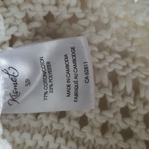 NWOT  Crochet Cotton Sweater - Picture 4 of 4